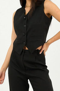 Black Classic Vest Only - Hushy Wear