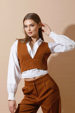 RINI - Full Vest Set - Brown