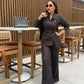 Kimono Dark Brown Suit