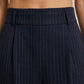 The Madison Pinstripe Wide-Leg Trousers