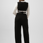 Crossover Wrap Cropped Vest – Black - Hushy Wear
