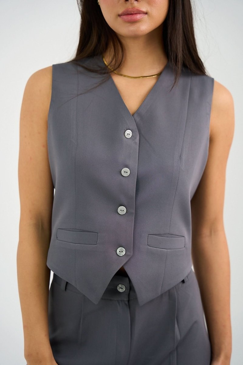Gray Classic Vest Only - Hushy Wear