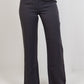 Gray Pleated Straight - Leg Trousers - Hushy Wear