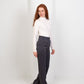 Gray Pleated Straight - Leg Trousers - Hushy Wear