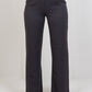 Gray Pleated Straight - Leg Trousers - Hushy Wear