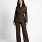 Kimono Dark Brown Suit