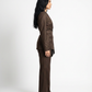 Kimono Dark Brown Suit