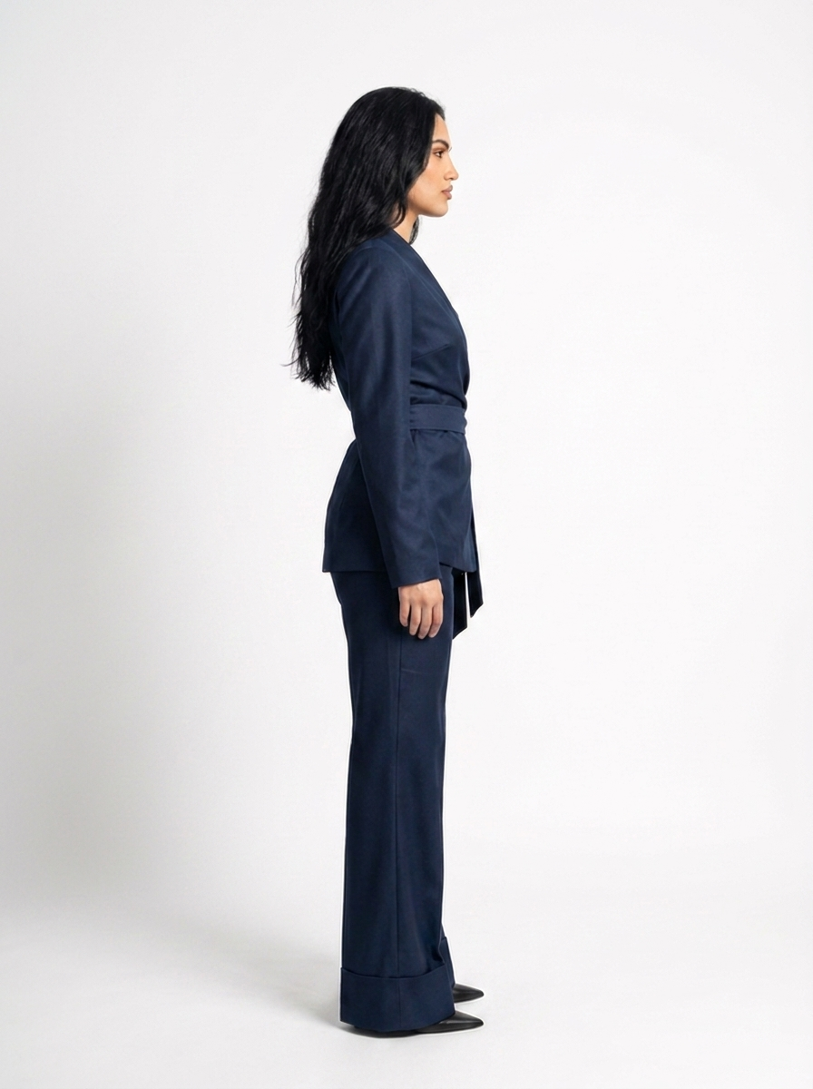 Kimono Premium Blazer - Navy