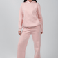 Hoodie & Sweatpants Set in Pink - Hushy Wear