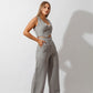 Linen Vest Only - Gray - Hushy Wear