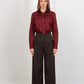 Premium High Waist Trouser - Brown - Hushy Wear