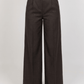 Premium High Waist Trouser - Brown - Hushy Wear