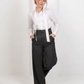 Premium High Waist Trouser - Gray - Hushy Wear