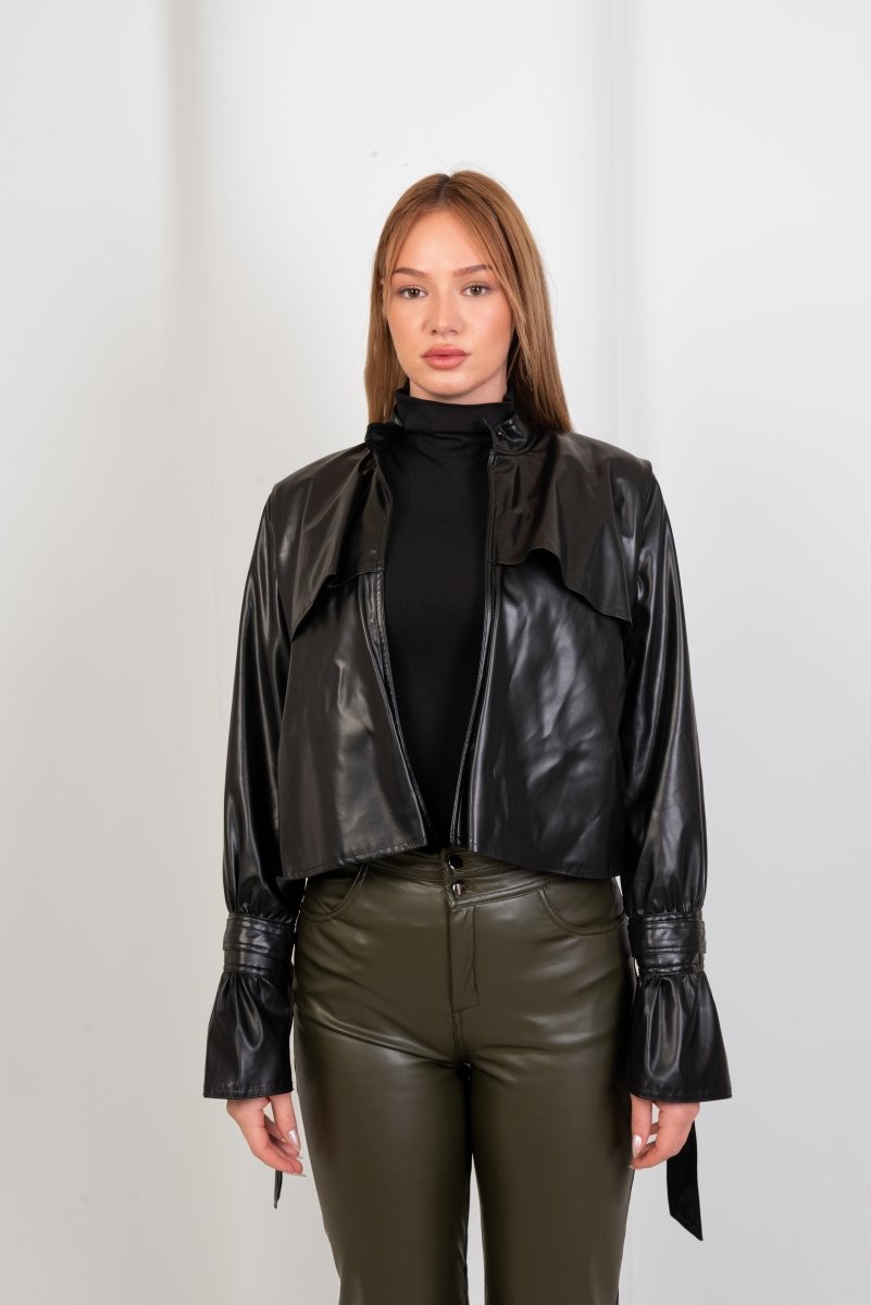 Trench Jacket - Leather - Hushy Wear