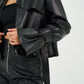 Trench Jacket - Leather - Hushy Wear