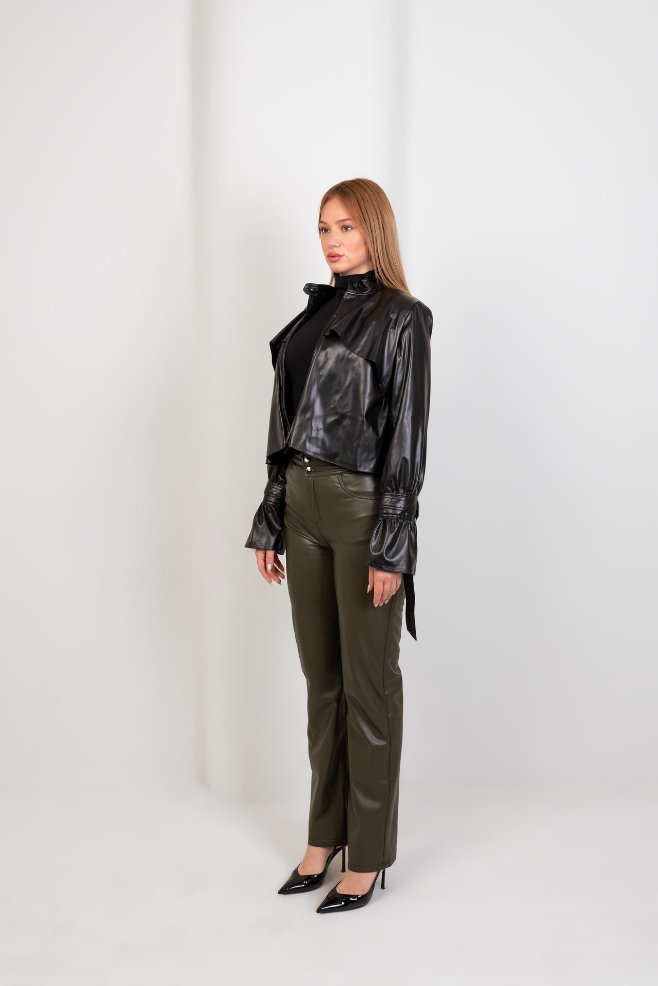 Trench Jacket - Leather - Hushy Wear